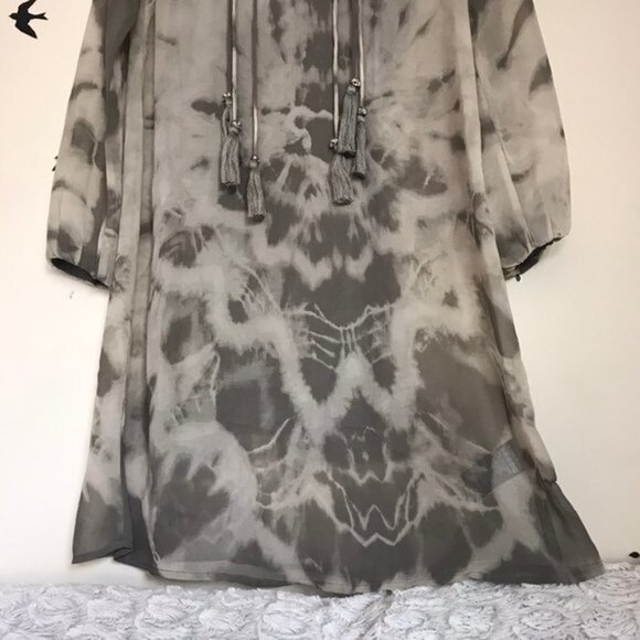 RELIGION WE LIVE IN BLACK sheer dress w/ slip XS - Picture 5 of 9